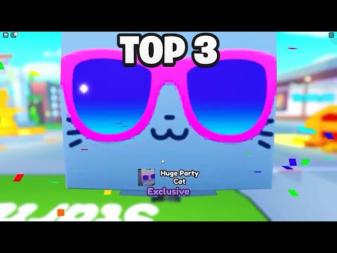TOP 3 YouTubers HATCHED *HUGE PARTY CAT* On CAMERA! 🎉 - Pet Simulator X