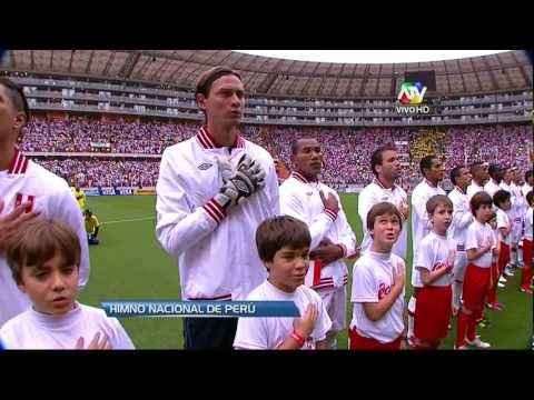 Himno Nacional de Perú - Partido Peru vs Colombia - Eliminatorias Brasil 2014 [HD]