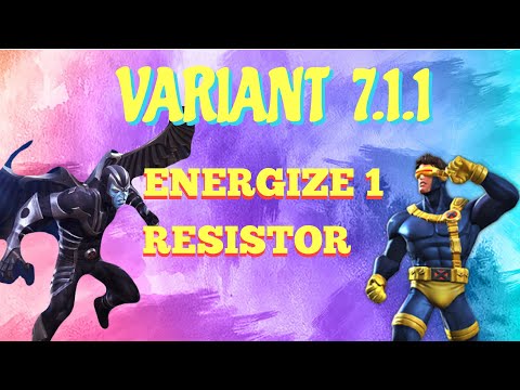 MCOC : Variant 7.1.1 -  Energize 1 & Resistor - Arachnid Action