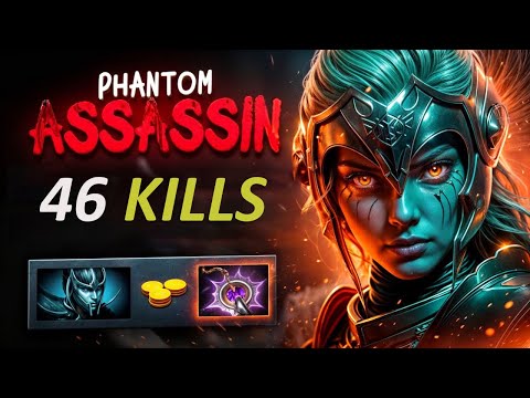 WTF 10Min Battle Fury Insane Jungle Phantom Assassin 46Kills One Shot Anyone on Map Dota 2