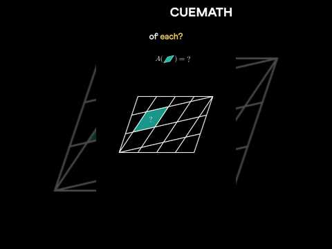 Math puzzle — area of a small parallelogram