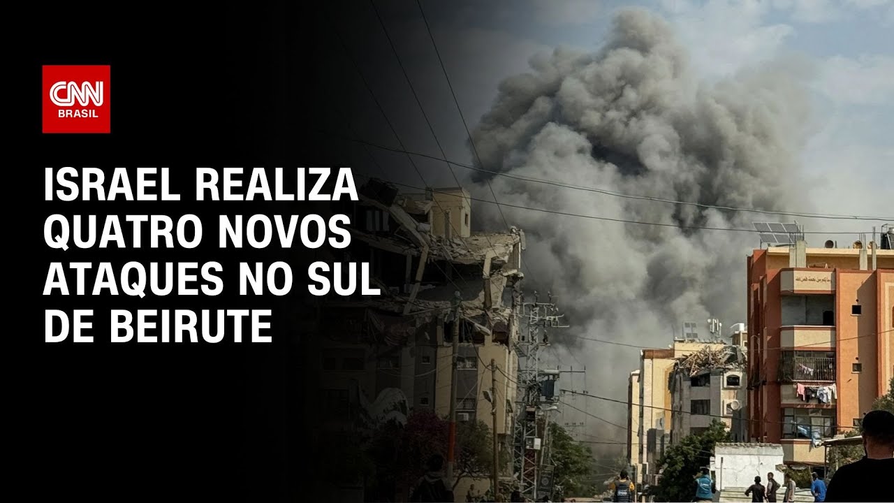 Israel realiza quatro novos ataques no sul de Beirute | CNN NOVO DIA