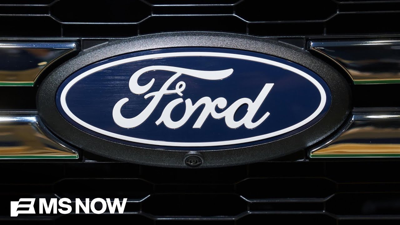MS NOW news report about Ford's secretly developed 30000 dollar electric truck being built at a plant outside Detroit