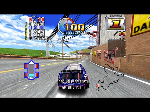 Daytona USA 2 Power Edition Expert Gran Prix, 1st, Hardest Difficulty, Hard Level Car
