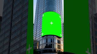 Download lagu LED Billboard on Building Corner Green Screen Effect #greenscreen #chromakey #tracking mp3
