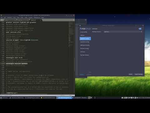 ArcoLinux : 1316 ArcoLinux Tweak Tool - lightdm conf