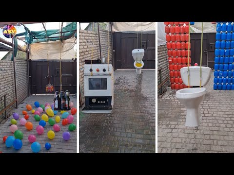 Toilet vs Bottle Swing Smash ! Bottle Breaking ASMR | Satisfying Video #asmr #satisfying