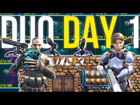 How A 25,000 HOUR DUO Dominate Day 1 On The BEST PvP Server INX - ARK