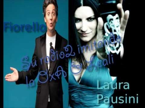 Laura Pausini da Fiorello su radio2 imitando Anna Oxa & Fausto Leali