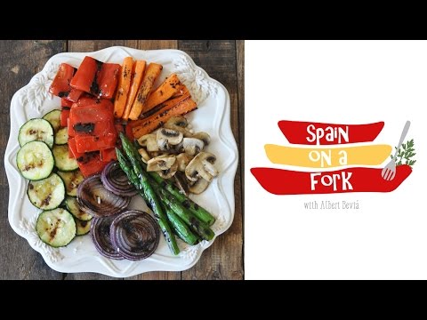 Platte mit gegrilltem Gemüse - Rezept für gegrilltes Gemüse