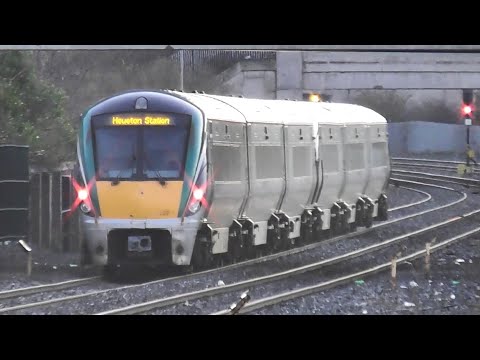 Irish Rail 22000 Class Intercity Trains x 2 - Clondalkin & Fonthill Station, Dublin