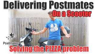Scooter Delivery Lets solve the pizza problem #Postmates #DeliveryOnAScooter #YamahaZuma
