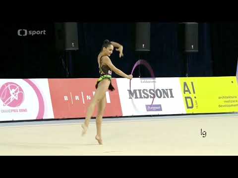 Elina Valieva Hoop Final Grand Prix Brno 2017