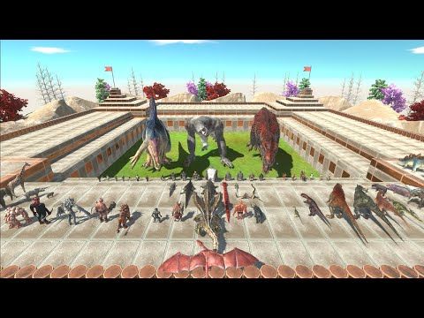 T-REX + SPINOSAURS + GORO vs EVERY FACTION [Exlauistor auma Request] ARBS