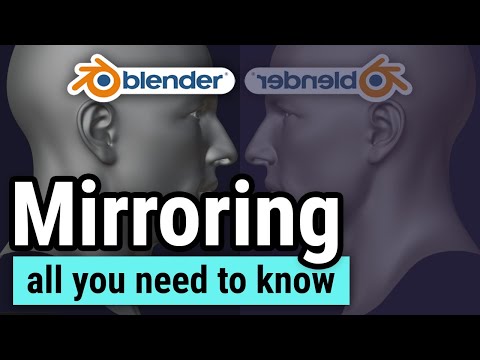 Blender Basics - Mirroring & the Mirror Modifier Tutorial