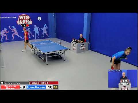 19-00 Поваляева Марина 3-2 Гусева Виктория стол 5  ЮГ-3  14.07.20