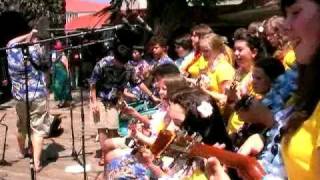 PonchoMan Music: Canadian High School Ukulele Players Visits Kona Town 2010