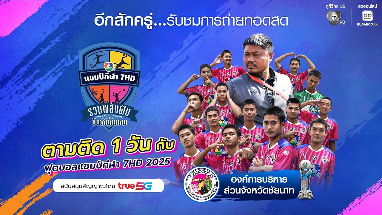 🔴 Live ตามติดการเดินทาง ทีมฟุตบอล โรงเรียน อบจ.ชัยนาท