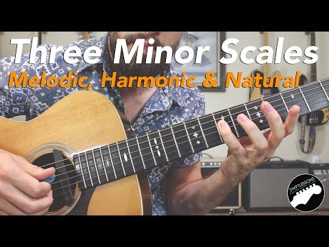 The Three Minor Scales - Melodic, Harmonic, & Natural Guitar Licks Lesson Video