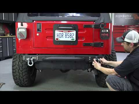 FB22072 TJ/YJ Wrangler Piranha Rear Bumper Installation Guide