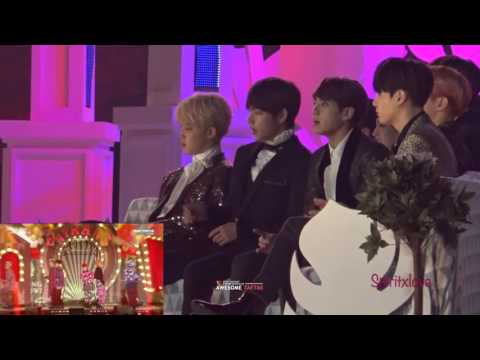 BTS & Gfriend reaction to IKON [MMA] 2016 fancams