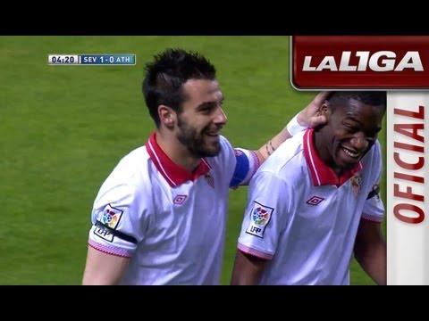Gol de Negredo (1-0) en el Sevilla FC - Athletic Club - HD