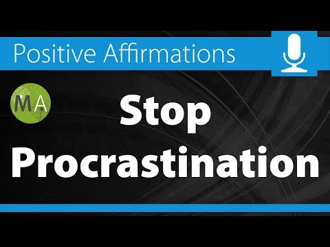 Stop Procrastination Positive Affirmations with Isochronic Tones in Alpha, Warm Ambience 3