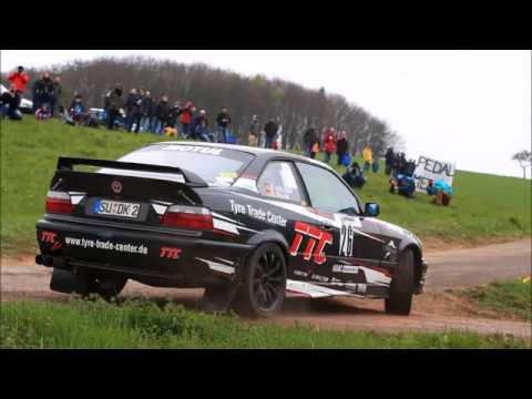 Osterrallye Zerf 2017 Dirk Krüger / Daniela Raab auf BMW M3 E36 WP4 Drehscheibe Onboard