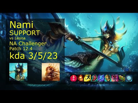 Nami Support & Lucian vs Leona & Jhin - NA Challenger 3/5/23 Patch 12.4 Gameplay
