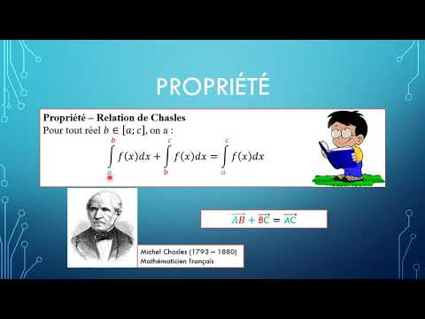 Calcul intégral : Relation Chasles interprétation