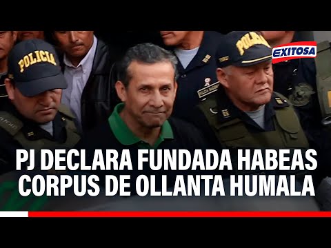 🔴🔵 The Judiciary declares Ollanta Humala's habeas corpus petition founded due to his detention in...