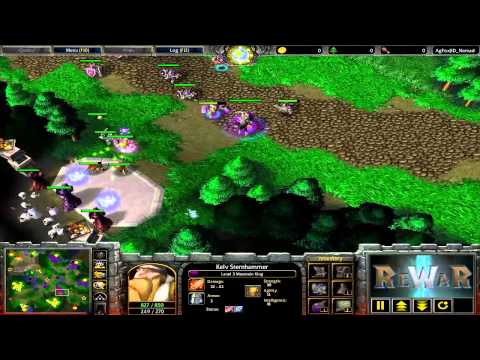 Yumiko (HU)  TH000 (HU) vs 才51厘米 (HU) woshilang33 (ORC) - Game 2 - WarCraft 3 gameplay - RN48