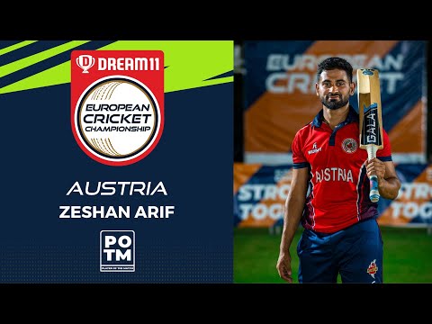 POTM: Z.Arif - Group A, Match 20 - AUS vs SPA | Highlights | Dream11 ECC, 2022 | ECC22.020