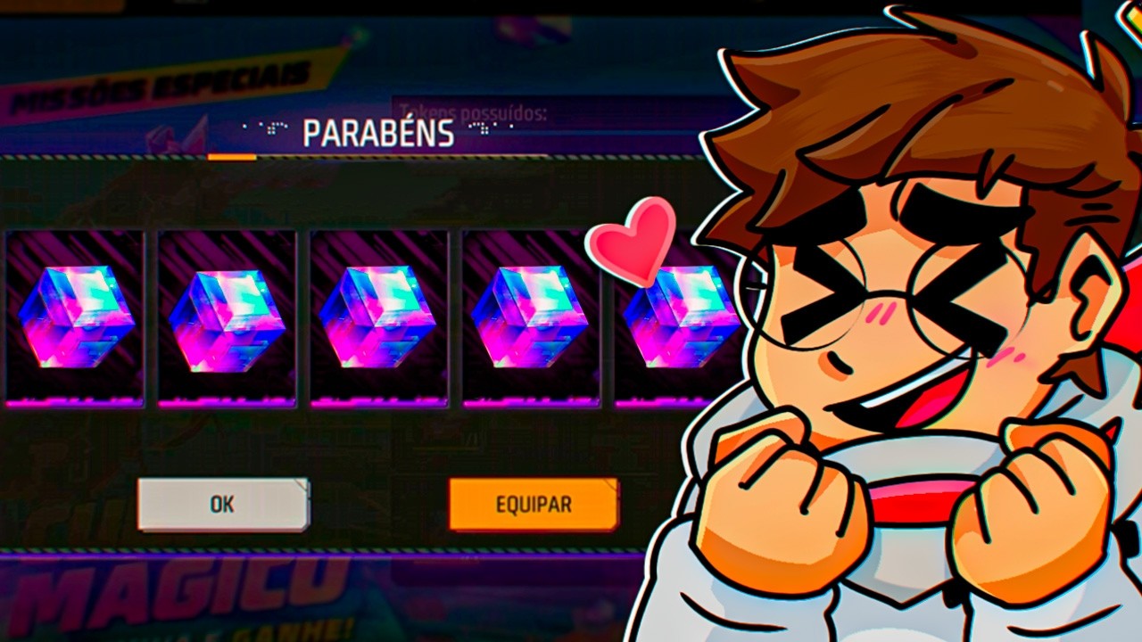 Consegui 8 Cubos Mágicos De Graça e Resgatei Todas As Skins do Novo Evento Da Garena - Free fire