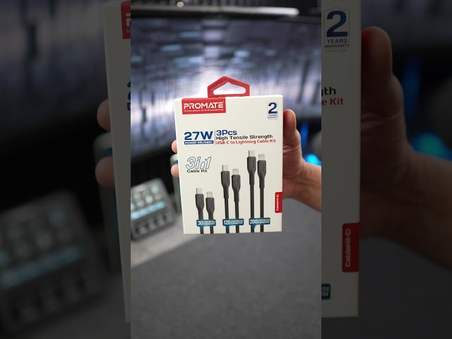 بكج كيابل 3-1 C-C قماش 30cm:100cm:200cm اسود من PR...