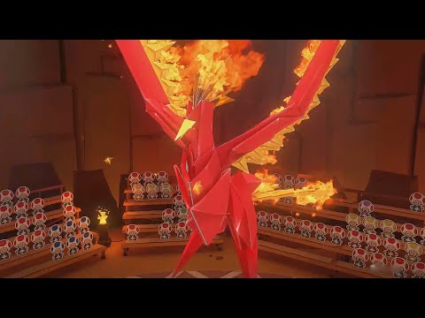 paper mario origami king #12 - oiseau de feu (switch)