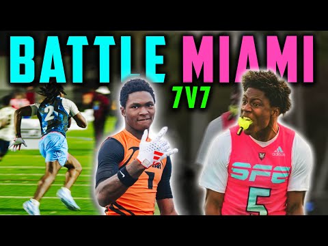 The BEST High School Football Players in the COUNTRY 🤯 (Battle Miami 7v7)
