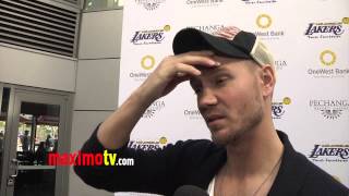 Chad Michael Murray Interview at 2013 LA Lakers Casino Night ARRIVALS