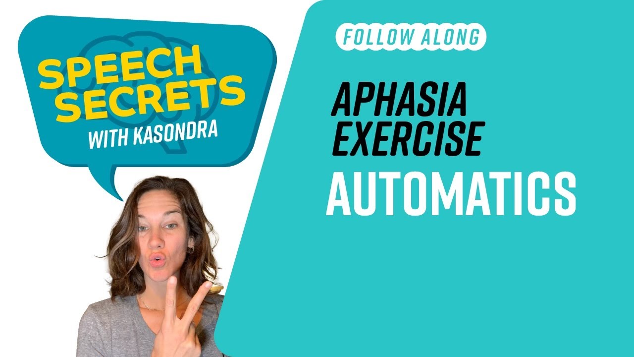 Aphasia Speech Therapy at Home - Automatics