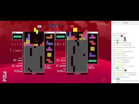 Tetrio cup2 vs bazzy (with chat reaction)