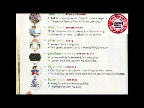 4000 Essential English words {1} Unit 21 English-Uzbek | Effortless language learning