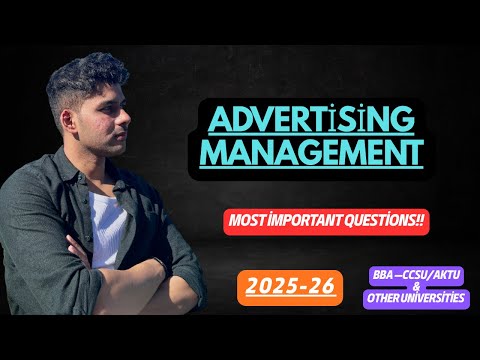 Advertising Management UNIT 1 2 3 For All Universities BBA MBA