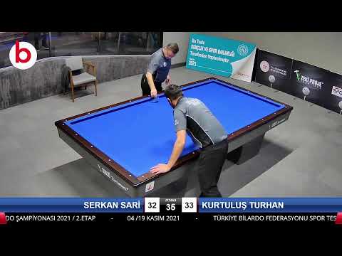 SERKAN SARİ & KURTULUŞ TURHAN Bilardo Maçı - 2021 TÜRKİYE ŞAMPİYONASI 2.ETAP-8.TUR