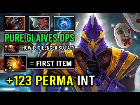 WTF +123 Permanent INT Stole Pure Glaives Silencer Brutal Hit Like a Truck EZ Offlane Dota 2