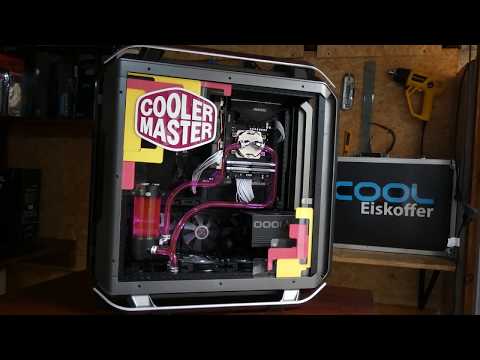 Cosmos 700P WATER COOLED GAMING PC TIME LAPSE / Modding AGS 2018 #10