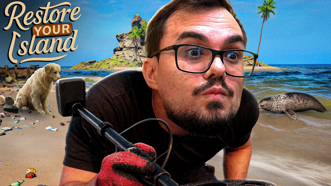 SIMULADOR DE SALVAR ANIMAIS E LIMPAR UMA ILHA SUJA - Restore Your Island