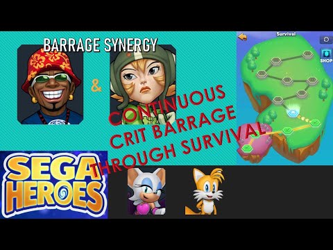 Sega Heroes - Crit Barraging Survival Stages