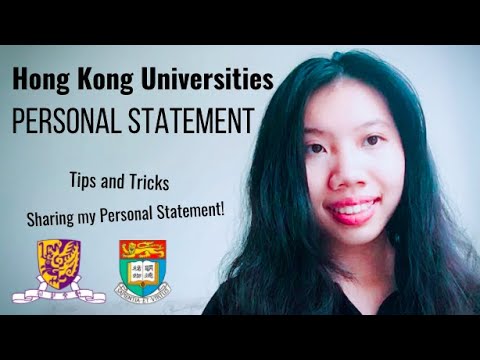 My HKU & CUHK Personal Statement | Tips and Tricks