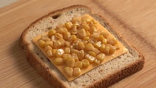 눈을 감는 콘치즈빵 Corn Cheese Bread