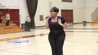 Kelly Price R&amp;B Singer: Sung The National Anthem At Celebrity Basketball Game